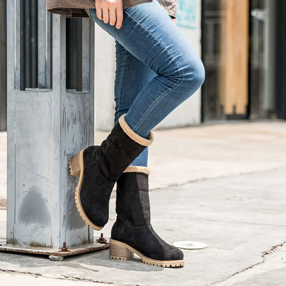 Faux Fur Snow Boots